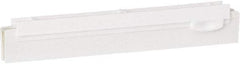 Vikan - 10" Rubber Blade Squeegee Refill - Double Edge, White, Plastic Holder - Strong Tooling