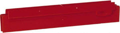 Vikan - 10" Rubber Blade Squeegee Refill - Double Edge, Red, Plastic Holder - Strong Tooling