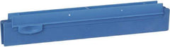 Vikan - 10" Rubber Blade Squeegee Refill - Double Edge, Blue, Plastic Holder - Strong Tooling