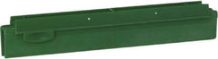 Vikan - 10" Rubber Blade Squeegee Refill - Double Edge, Green, Plastic Holder - Strong Tooling