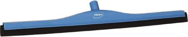 Vikan - 28" Foam Rubber Blade Bench Squeegee - Double Edge, Blue, Plastic Holder - Strong Tooling