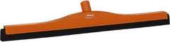 Vikan - 24" Foam Rubber Blade Bench Squeegee - Double Edge, Orange, Plastic Holder - Strong Tooling