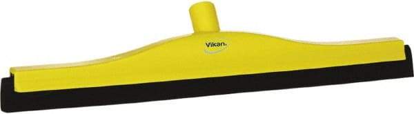 Vikan - 20" Foam Rubber Blade Bench Squeegee - Double Edge, Yellow, Plastic Holder - Strong Tooling