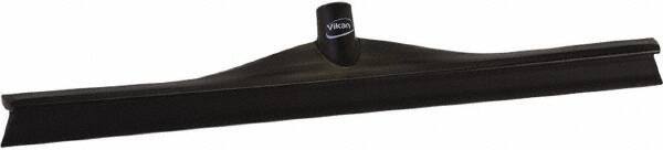 Vikan - 23.62" Rubber Blade Floor Squeegee - Single Edge, Black, Plastic Holder - Strong Tooling