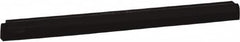 Vikan - 24" Foam Rubber Blade Squeegee Refill - Double Edge, Black, Plastic Holder - Strong Tooling