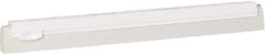 Vikan - 16" Foam Rubber Blade Squeegee Refill - Double Edge, White, Plastic Holder - Strong Tooling