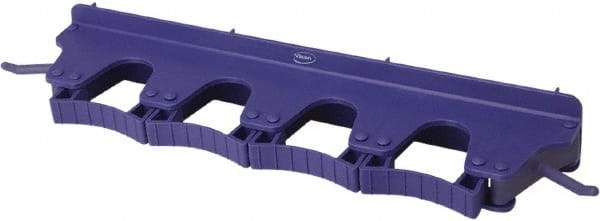 Vikan - 22 Lb Capacity, 3-5/32" Projection, Polypropylene/Rubber Wall Strip Organizer - 15-1/2" OAL - Strong Tooling