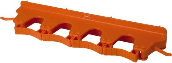 Vikan - 22 Lb Capacity, 3-5/32" Projection, Polypropylene/Rubber Wall Strip Organizer - 15-1/2" OAL - Strong Tooling