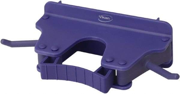 Vikan - 22 Lb Capacity, 3-5/32" Projection, Polypropylene/Rubber Wall Strip Organizer - 6-5/32" OAL - Strong Tooling