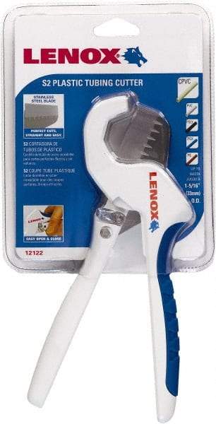 Lenox - 1-5/16" to 1" Pipe Capacity, Tube Cutter - Cuts Plastic, Rubber, PVC, CPVC - Strong Tooling