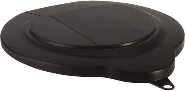 Vikan - 1.5 Gal Polypropylene Pail Lid - Black, For Use with 5696 - Strong Tooling