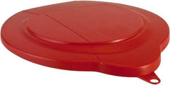 Vikan - 1.5 Gal Polypropylene Pail Lid - Red, For Use with 5691 - Strong Tooling