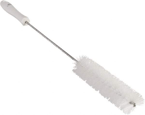 Vikan - 1-5/8" Diam Polyester Valve Brush - 19-5/8" OAL, 5-5/8" Head Length, Polypropylene & Stainless Steel Handle - Strong Tooling