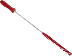 Vikan - 0.4" Diam Polyester Valve Brush - 19-5/8" OAL, 5-11/16" Head Length, Polypropylene & Stainless Steel Handle - Strong Tooling