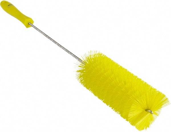 Vikan - 2-3/8" Diam Polyester Valve Brush - 19-5/8" OAL, 5-13/16" Head Length, Polypropylene & Stainless Steel Handle - Strong Tooling