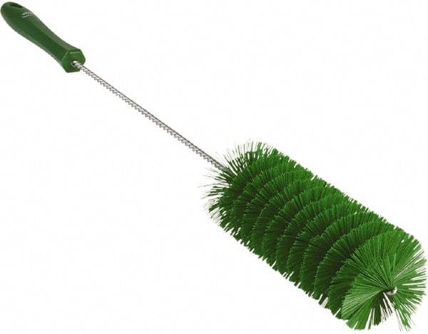 Vikan - 2-3/8" Diam Polyester Valve Brush - 19-5/8" OAL, 5-13/16" Head Length, Polypropylene & Stainless Steel Handle - Strong Tooling