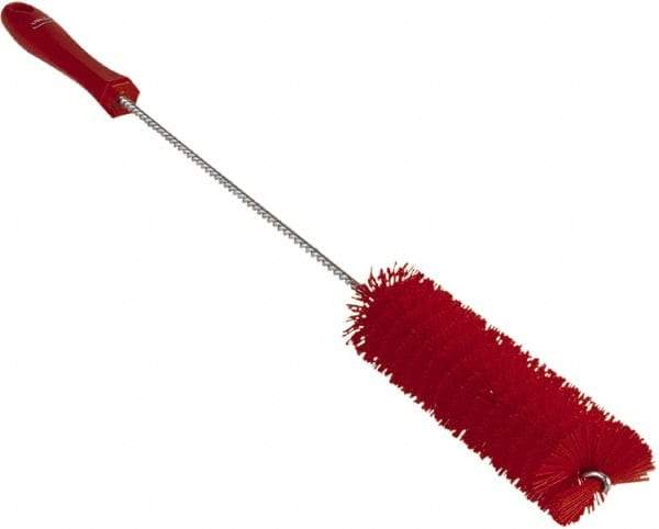 Vikan - 1-5/8" Diam Polyester Valve Brush - 19-5/8" OAL, 5-5/8" Head Length, Polypropylene & Stainless Steel Handle - Strong Tooling