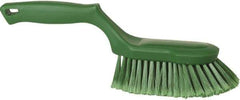 Vikan - 2" Bristle Length, Polyester Wash Brush - 5-13/16" Long x 5" Wide Head, 13-1/2" OAL, Green, Polypropylene Block - Strong Tooling