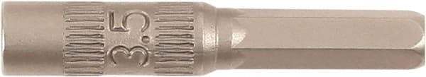 Wiha - 4mm Drive, Nut Setter Screwdriver Bit - 28mm OAL - Strong Tooling