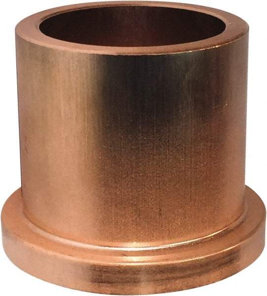 Bunting Bearing - 3/4" Inside x 1" Outside Diam, Powdered Metal Flanged Bearing - 1-1/4" Flange Outside Diam, 3/16" Flange Thickness, 5/8" OAL - Strong Tooling