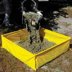 UltraTech - 139 Gal 10mil Polyethylene Concrete Washout Berm - 14" High x 4' Wide x 4" Long - Strong Tooling