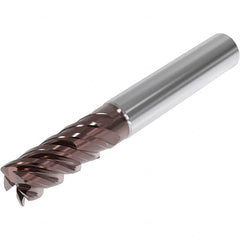 Seco - 20mm, 5 Flute, Single End, Solid Carbide, 0.5mm Corner Radius End Mill - 125mm OAL, 48° Helix, Right Hand Flute, 61mm LOC, Right Hand Cut, 72mm Extended Reach - Strong Tooling