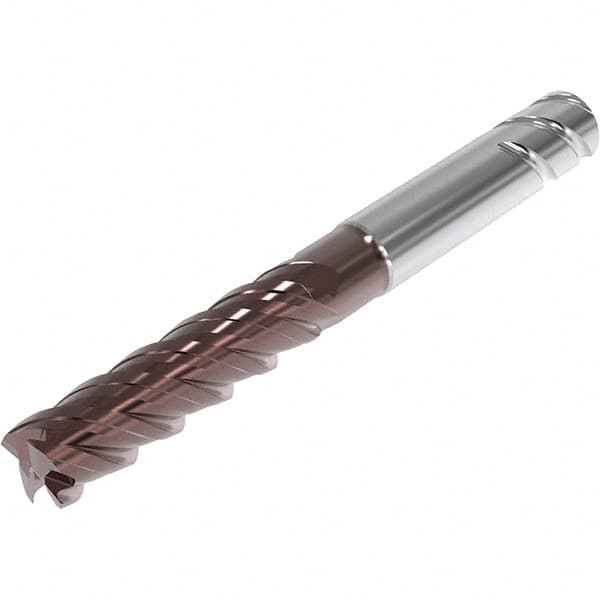 Seco - 16mm, 4 Flute, Single End, Solid Carbide, 0.5mm Corner Radius End Mill - 115mm OAL, 48° Helix, Right Hand Flute, 55mm LOC, Right Hand Cut, 65mm Extended Reach - Strong Tooling