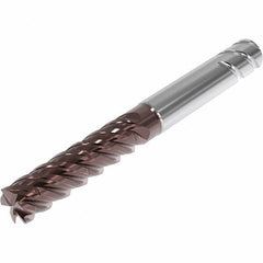 Seco - 20mm, 5 Flute, Single End, Solid Carbide, Corner Chamfer End Mill - 125mm OAL, 48° Helix, Right Hand Flute, 61mm LOC, Right Hand Cut, 72mm Extended Reach - Strong Tooling