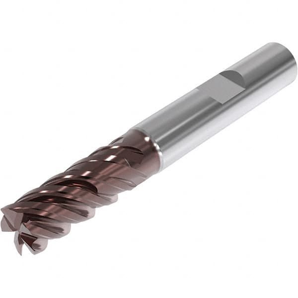 Seco - 20mm, 5 Flute, Single End, Solid Carbide, Corner Chamfer End Mill - 125mm OAL, 48° Helix, Right Hand Flute, 61mm LOC, Right Hand Cut, 72mm Extended Reach - Strong Tooling