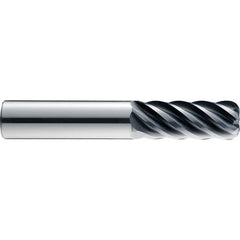 SGS - 16mm, 6 Flute, Single End, Solid Carbide, 0.1181" Corner Radius End Mill - 115mm OAL, 41° Helix, 20mm LOC, Right Hand Cut - Strong Tooling