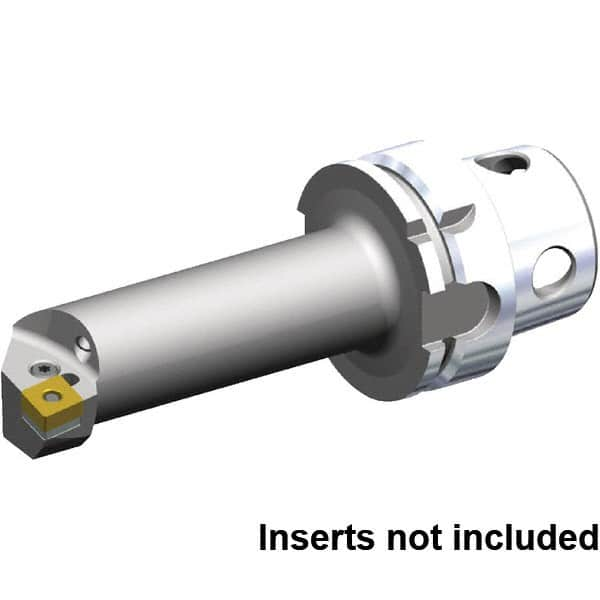 Kennametal - Right Hand Cut, 63mm Min Bore Diam, Size KM4X63 Steel Modular Boring Cutting Unit Head - 144.05mm Max Bore Depth, Through Coolant, Compatible with CN.. 432, CN.. 120408 - Strong Tooling