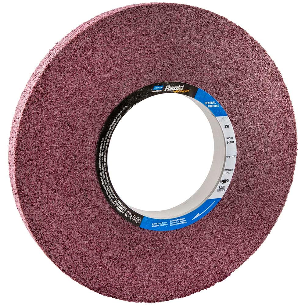 Deburring Wheel:  Density 8, Silicon Carbide Convolute Wheel, 3,000 RPM