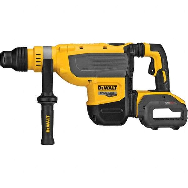 DeWALT - 60 Volt 1-7/8" SDS Max Chuck Cordless Rotary Hammer - 1,350 to 2,705 BPM, 177 to 355 RPM, Reversible - Strong Tooling