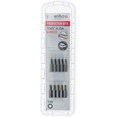 Wiha - 1/4" Drive T20 Torx Screwdriver Bit - 1" OAL, Insert Bit - Strong Tooling