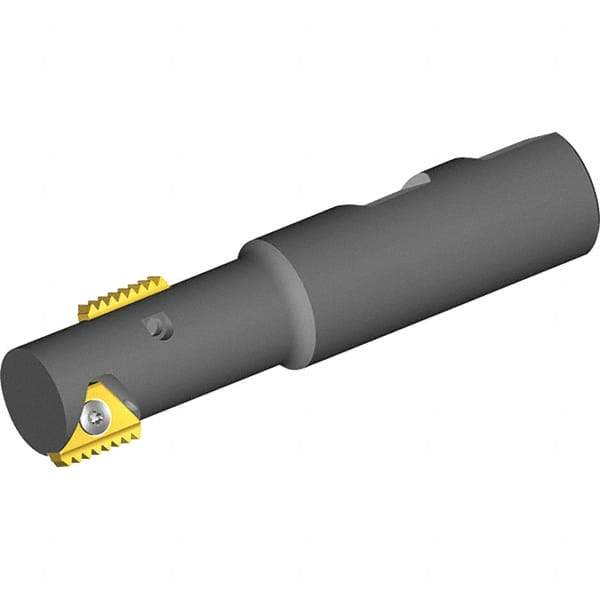 Vargus - 0.571" Cut Diam, 0.98" Max Depth of Cut, 3/4" Shank Diam, Internal/External Indexable Thread Mill - Insert Style 2, 1/4" Insert Size, 1 Insert, Toolholder Style TMOC, 3.504" OAL - Strong Tooling