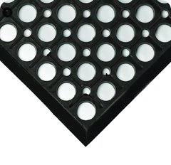 WorkRite Floor Mat - 3' x 5' x 1/2" Thick - (Black Grease-Resistant) - Strong Tooling