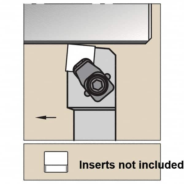 Kennametal - CSXN, Left Hand Cut, 5° Lead Angle, 25mm Shank Height x 25mm Shank Width, Negative Rake Indexable Turning Toolholder - 150mm OAL, SN.N 120408 Insert Compatibility, Series CSXN - Strong Tooling