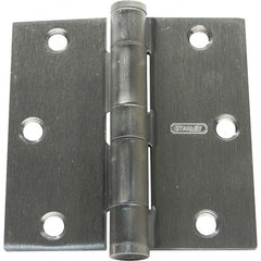 Stanley - 3-1/2" Long x 3-1/2" Wide Grade 1 Steel Full Mortise Commercial Hinge - Strong Tooling