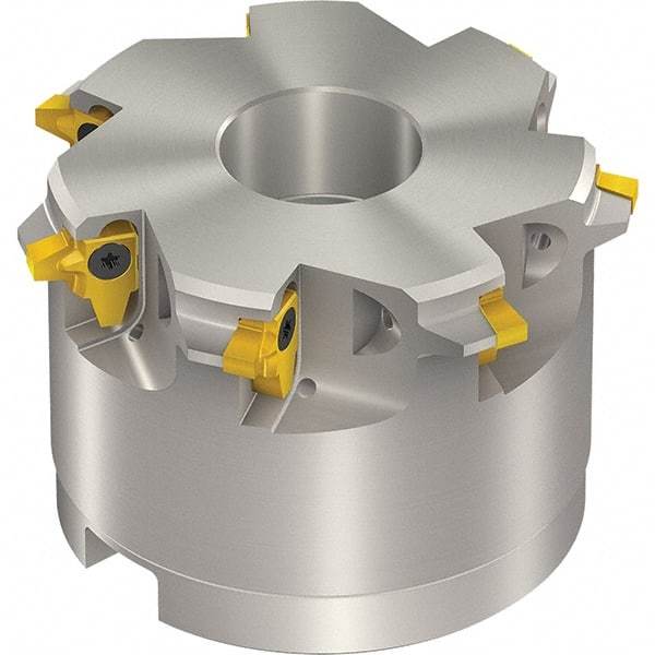 Vargus - 58mm Cut Diam, 300mm Max Hole Depth, 27mm Shank Diam, Internal/External Indexable Thread Mill - Insert Style 3LI, 3/8" Insert Size, 6 Inserts, Toolholder Style TM SC-D, 40mm OAL - Strong Tooling