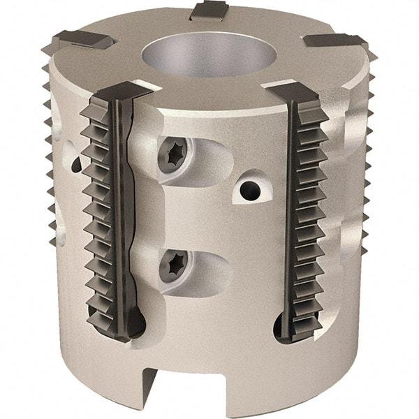 Vargus - 35.9mm Cut Diam, 200mm Max Hole Depth, 16mm Shank Diam, Internal/External Indexable Thread Mill - Insert Style R25, 5 Inserts, Toolholder Style RTMC-D, 33.5mm OAL - Strong Tooling