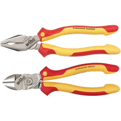 Wiha - Plier Sets Set Type: Combination Pliers; Cutting Pliers Number of Pieces: 2 - Strong Tooling