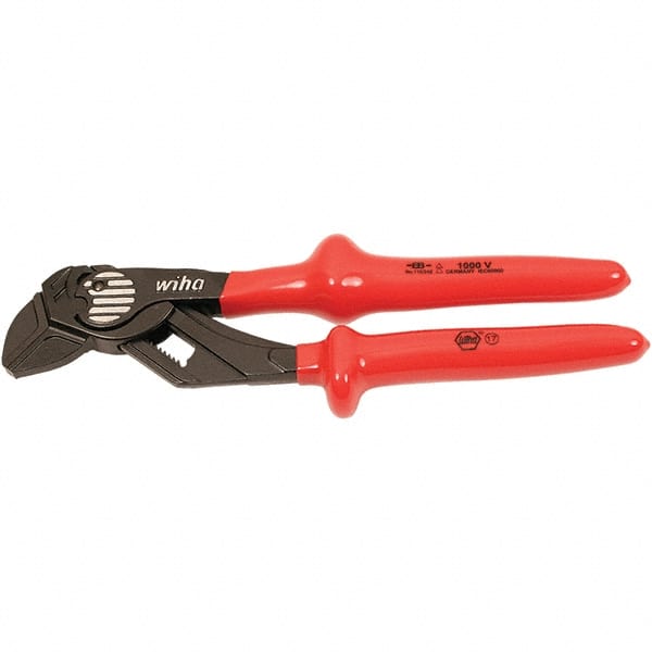 Wiha - 10" OAL, 1-7/8" Max Capacity, Quick-Adjusting Tongue & Groove Pliers - Strong Tooling