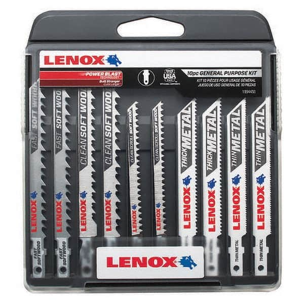 Lenox - Jig Saw Blade Sets Blade Material: Bi-Metal Minimum Blade Length (Inch): 3-5/8 - Strong Tooling