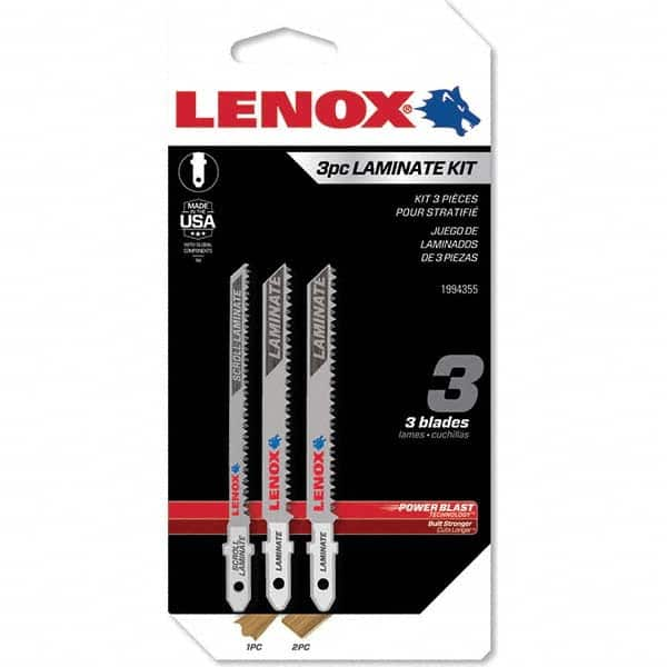 Lenox - Jig Saw Blade Sets Blade Material: Bi-Metal Minimum Blade Length (Inch): 3-1/2 - Strong Tooling