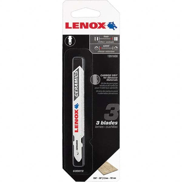 Lenox - Jig Saw Blades Blade Material: Bi-Metal Blade Length (Inch): 3-1/2 - Strong Tooling