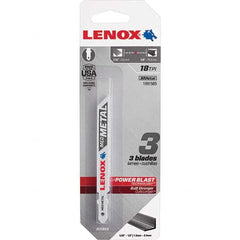 Lenox - Jig Saw Blades Blade Material: Bi-Metal Blade Length (Inch): 3-5/8 - Strong Tooling