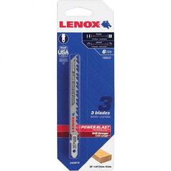 Lenox - Jig Saw Blades Blade Material: Bi-Metal Blade Length (Inch): 4 - Strong Tooling