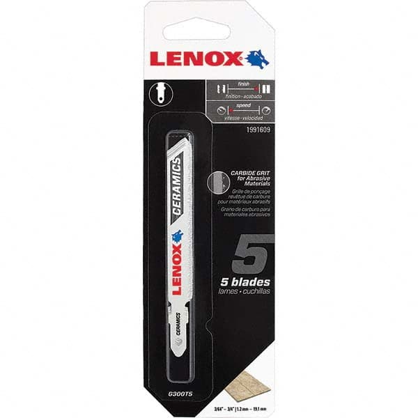 Lenox - Jig Saw Blades Blade Material: Bi-Metal Blade Length (Inch): 3-1/2 - Strong Tooling