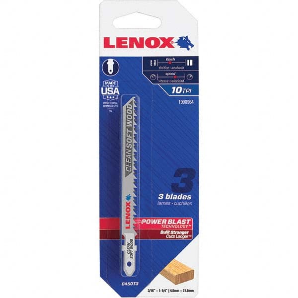 Lenox - Jig Saw Blades Blade Material: Bi-Metal Blade Length (Inch): 4 - Strong Tooling