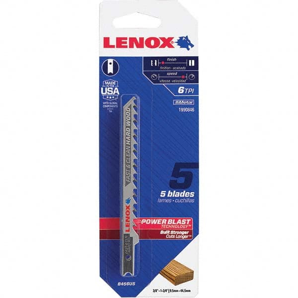 Lenox - Jig Saw Blades Blade Material: Bi-Metal Blade Length (Inch): 4 - Strong Tooling